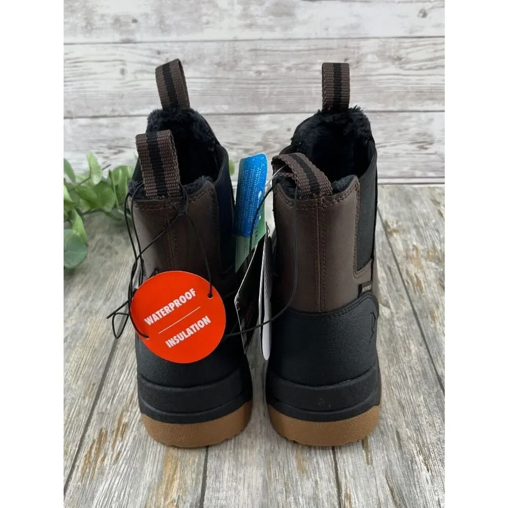 Men's Chelsea Snow Boots Winter Shoes Size 8